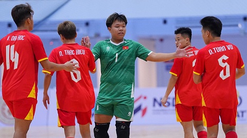  U19 futsal Việt Nam thắng 18-0 ở giải Đông Nam Á 